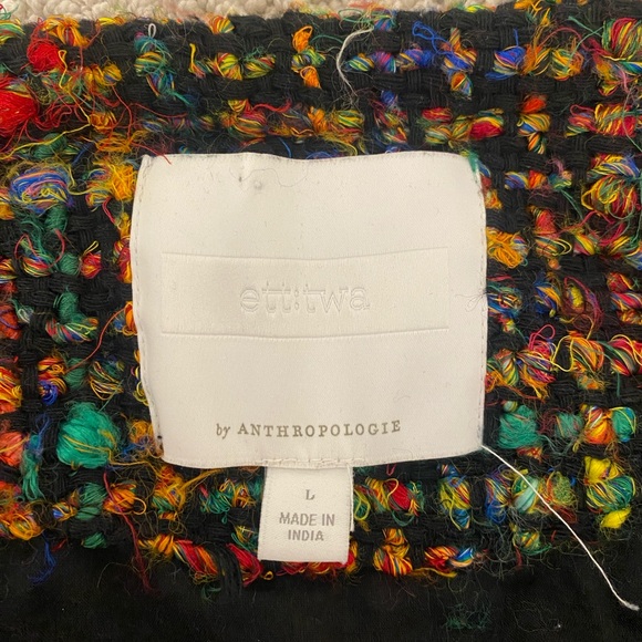 Anthropologie Ett:Twa Tweed Jacket Rainbow - Picture 3 of 5